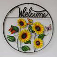 Backyard Expressions Welcome Wheel, 29"