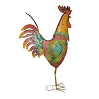 Backyard Expressions 63" Metal Rooster