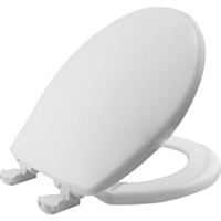 Bemis Mayfair Round Closed Front Slow Close White Plastic Toilet Seat
