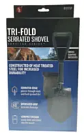 Sona Premium Quality Tri-Fold Serrated Shovel with Pick and Carrying Case