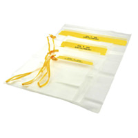 Sona Enterprises TP126-3 Set of 3 Waterproof Plastic Pouches with Hook and Loop Closure