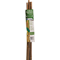 Gardener's Blue Ribbon 6 Ft. Natural Bamboo Heavy-Duty Plant Stake (6-Pack)