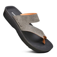 Aerothotic Odal Split Toe Women Arch Support Sandals, Grey