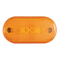 Optronics® Yellow Oval Surface Mount Dual Bulb Marker/Clearance Light