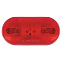 Optronics® Red Oval Surface Mount Dual Bulb Marker/Clearance Light