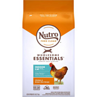Nutro™ WHOLESOME ESSENTIALS™ Adult Indoor Chicken & Brown Rice Recipe Dry Cat Food, 5 lbs.