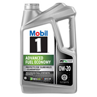 Mobil 1™ Advanced Fuel Economy 0W-20 Motor Oil, 5 qt.