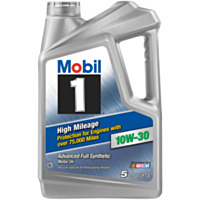 Mobil 1™ High Mileage 10W-30 Motor Oil, 5 qt.