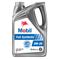 Mobil Full Synthetic 0W-20, 3X, 5 QT