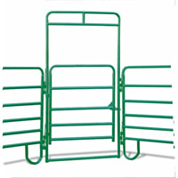 Corral Arched Entry Panel Walk Through Gate, 4'x7', Green