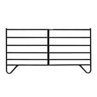 Equine 6 Rail Panel 10' Black