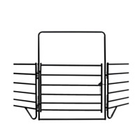 Equine Arched Entry Panel Black