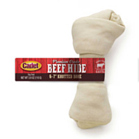Cadet® Premium Grade Beef Hide Knotted Bone Dog Chew, 6-7"