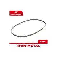 Milwaukee 27 In. x 1/2 In. 18 TPI Sub-Compact Band Saw Blade (3-Pack)