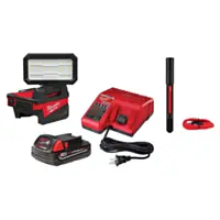 Milwaukee® M18™ Rover™ Flood Light Kit with USB Rechargable Penlight