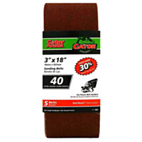 Gator® 3"x18" Bi-Directional Aluminum Oxide Belt, 40 Grit (5 Pack)