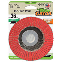 Gator® Platinum™ Gator Ceramic Alumina 36-Grit Flap Disc, 4-1/2"