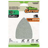 Gator® Platinum™ Gator AlumiNext UltraFILM Mouse Sander Abrasive Sheet 5-1/4" x 3-3/4" 40 Grit