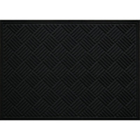 Multy Home Contours 3 Ft. x 4 Ft. Black Carpet Utility Floor Mat, Indoor/Outdoor
