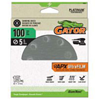 Gator® Platinum™ Sanding Discs 5" 8-Hole 100 Grit (15 Pack)