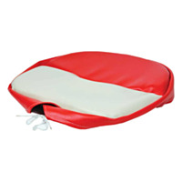 Braber Equipment Deluxe Pan Seat Cushion -Red/White