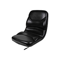 Braber Equipment Contoured High-Back Seat with Slides -Black