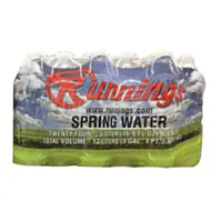 Runnings® Bottled Water 16.9 fl. oz., 24 pack