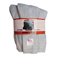 Railroad Sock - Men's Bakers Dozen Crew, Grey