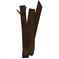 Lami-Cell Poly Web Tie Strap with Leather Tie Back, 6'