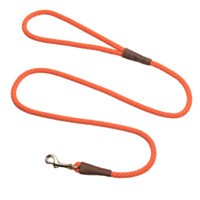 Mendota Pet - Small Snap Leash - 3/8" X 6', Orange