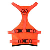 Mendota Pet - Canine Field Jacket - Large, Orange w reflective