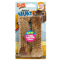 Nylabone® Nubz WILD Natural Long Lasting Dog Edible Dog Chews, Bison, Jumbo (2 pack)