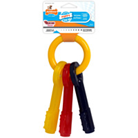 Nylabone® Puppy Teething Keys Dog Chew Toy, Bacon, Giant