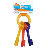Nylabone® Puppy Teething Chew™ Dog Toy - Bacon, up to 25 lbs.