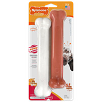 Nylabone® Power Chew® Durable Dog Chew Toy Twin Pack - Bacon & Chicken, up to 50 lbs.