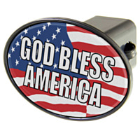 WinCraft® Hitch Cover, "God Bless America"