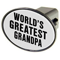 WinCraft® Hitch Cover, "World's Greatest Grandpa"