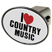 WinCraft® Hitch Cover, "I Love Country Music"