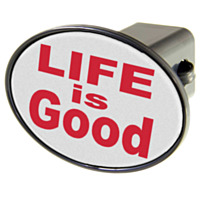 WinCraft® Hitch Cover, "Life is Good"