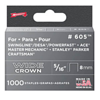 Arrow™ Fastener 5/16" Heavy Duty Wide Crown Staple - #605™ (1,000 Count)