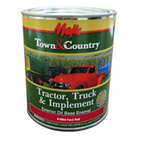 Majic Paint Town & Country Tractor, Truck & Implement Oil Base Enamel, 1 qt. - Ford Red