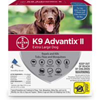 K9 Advantix® II Extra Large Dog, Over 55 lbs. (4 Pack)