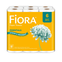 Fiora Paper Towels - 6 Giant Rolls