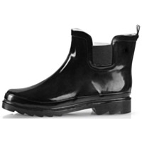 Norty Ladies Shorty Rain Boot - Black Glossy