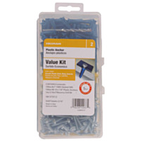 The Hillman™ Group Anchor Kit #8-10 -Includes Screws, Anchors, and Drill Bit