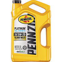 Pennzoil Platinum Full Synthetic 5W-20 Motor Oil, 5 Qt.