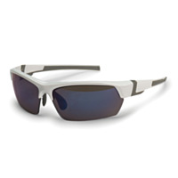 STIHL Frosty White Safety Glasses, Blue Lens