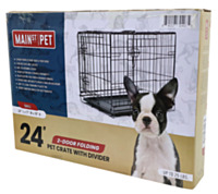Main St. Pet 24" 2-Door Folding Pet Crate