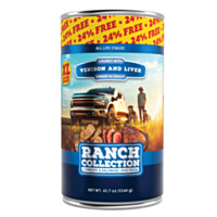 Ranch Collection Wet Dog Food XL Can, Venison & Liver