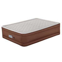 BESTWAY® AlwayzAire Tough Guard Air Mattress Queen 20" with Built-in Comfort Choice Dual Pump and Antimicrobial Coating